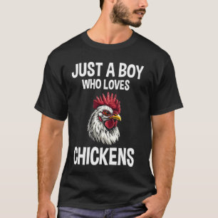 Nur Ein Junge Der Hühner Liebt Süßes Huhn T-Shirt