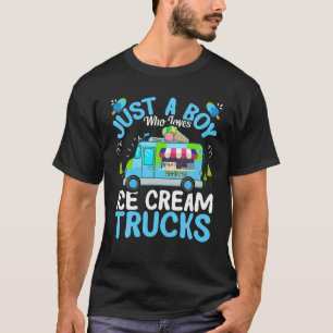 Nur ein Junge, der Ice Cream Truck Ice Creme Lov L T-Shirt
