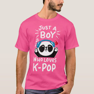 Nur ein Junge, der K-Pop Panda Kpop Shirt Quot Lie