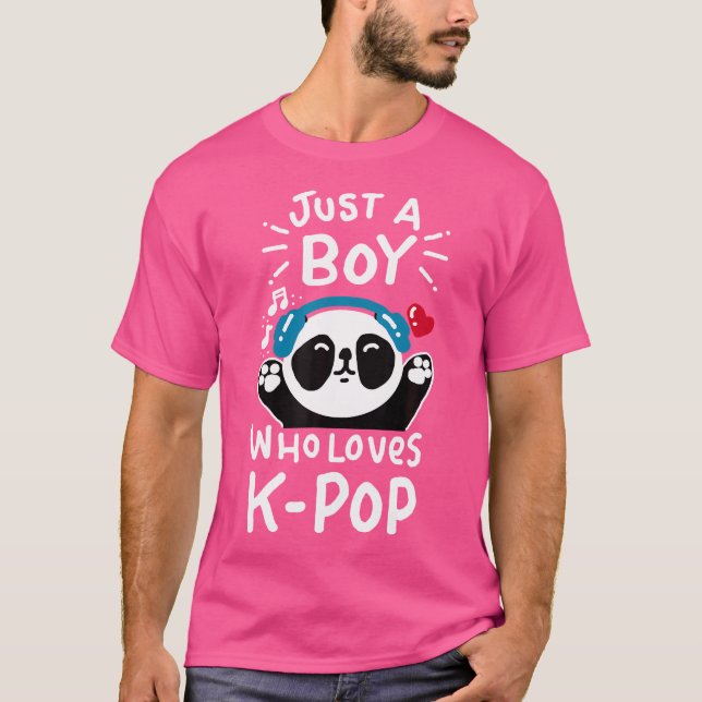 Nur ein Junge, der K-Pop Panda Kpop Shirt Quot Lie (Vorderseite)