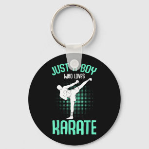 Nur ein Junge, der Karate-Kids-Jungs liebt Schlüsselanhänger
