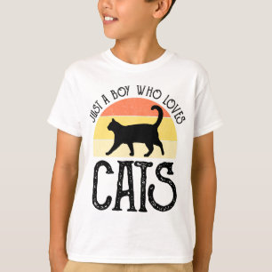 Nur ein Junge, der Katzen liebt T-Shirt