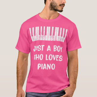 Nur ein Junge, der Klavier liebt T-Shirt
