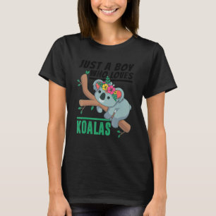 Nur ein Junge, der Koalas Funny Koala Liebe Bear L T-Shirt