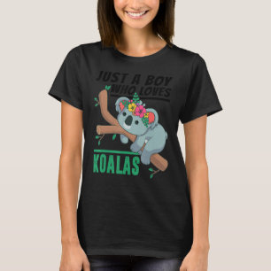 Nur ein Junge, der Koalas Funny Koala Liebe Bear L T-Shirt