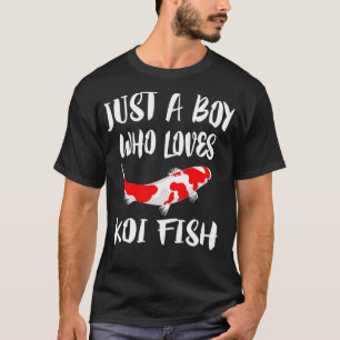 Nur ein Junge, der Koi-Fisch Liebe T-Shirt