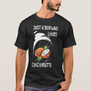 Nur ein Junge, der Kokosnüsse Liebe T-Shirt