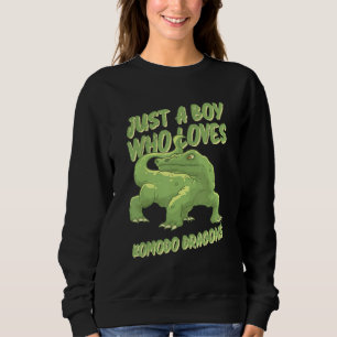 Nur ein Junge, der Komodo Dragons Liebe Lizard übe Sweatshirt