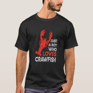 Nur ein Junge, der Krebse Lieben Krebse Meeresfrüc T-Shirt