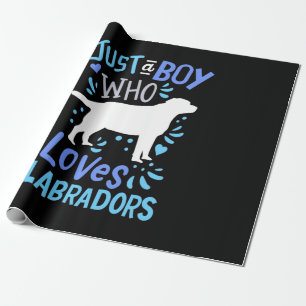 Nur ein Junge, der Labrador Liebe Retriever Geschenkpapier