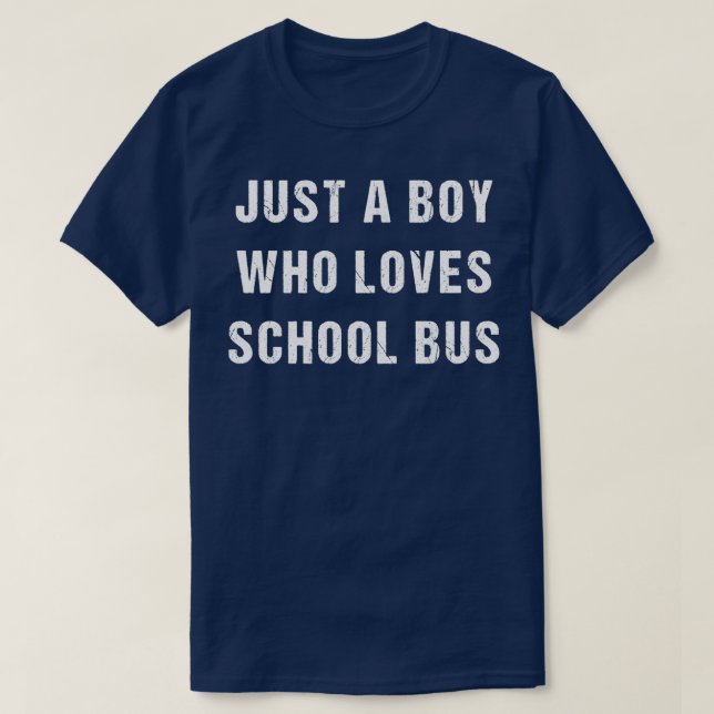 Nur ein Junge, der Liebe 2 Schule T-Shirt (Design vorne)