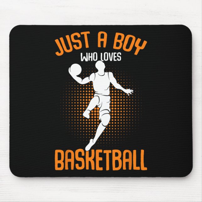 Nur ein Junge, der Liebe Basketball Player Kinder  Mousepad (Vorne)