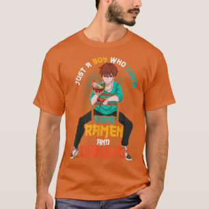 Nur ein Junge, der Lieben Anime Ramen und Gaming J T-Shirt