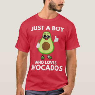 Nur ein Junge, der Lieben Avocados lustige Vegane T-Shirt