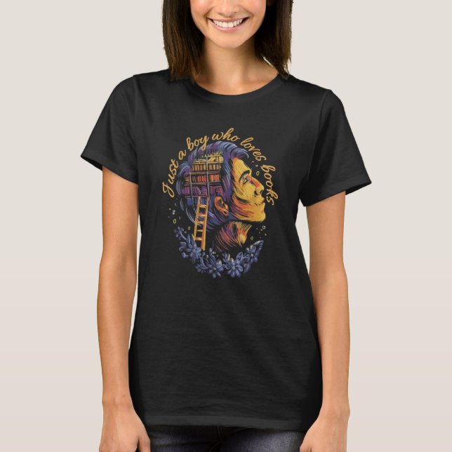 NUR EIN JUNGE, DER LIEBEN BUCHT T-Shirt (Vorderseite)