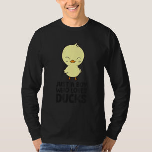 Nur ein Junge, der Lieben Enten Niedlich Duck T-Shirt