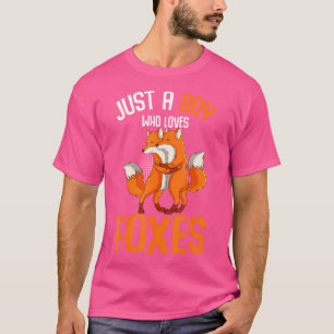 Nur ein Junge, der Lieben Füchse der Jungs füttert T-Shirt