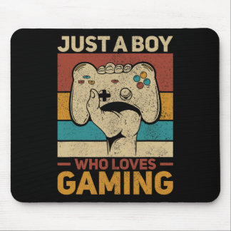 Nur ein Junge, der Lieben Gaming-Video-Game-Spiele Mousepad