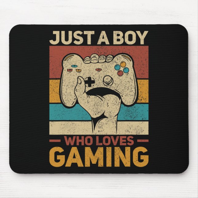 Nur ein Junge, der Lieben Gaming-Video-Game-Spiele Mousepad (Vorne)