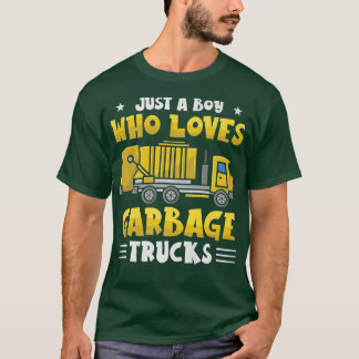 Nur ein Junge, der Lieben Garbage Truck Dump Truck T-Shirt