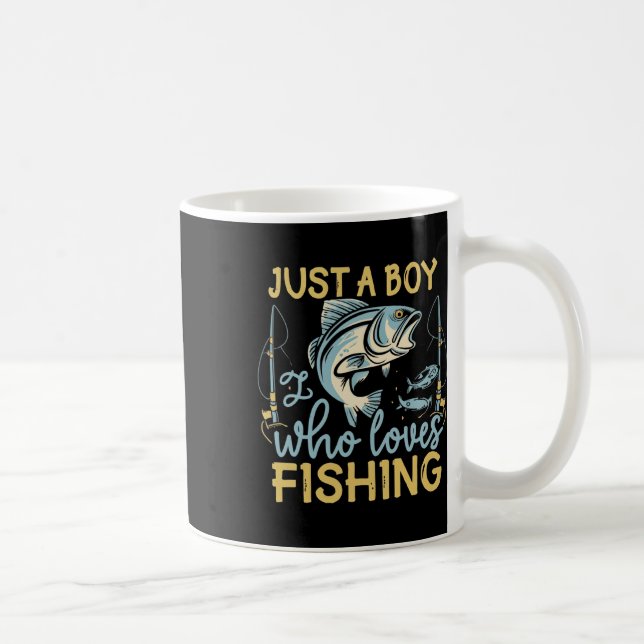 Nur ein Junge, der Lieben hat, Angler's Delight Ca Kaffeetasse (Rechts)
