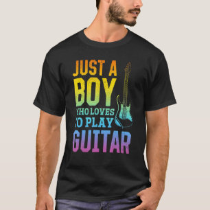 Nur ein Junge, der Lieben hat Gitarre zu spielen - T-Shirt
