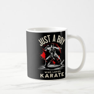 Nur ein Junge, der Lieben Karate - dynamische Kamp Kaffeetasse