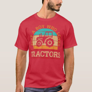 Nur ein Junge, der Lieben Lehrer Bauer Farm Famili T-Shirt