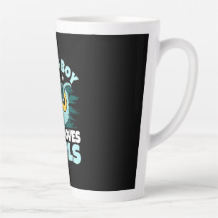 Nur ein Junge, der Lieben macht Milchtasse
