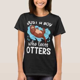 Nur ein Junge, der Lieben Otter Sea Wild Animal Li T-Shirt