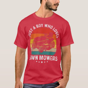 Nur ein Junge, der Lieben Rasenmäher Rasenmäher So T-Shirt
