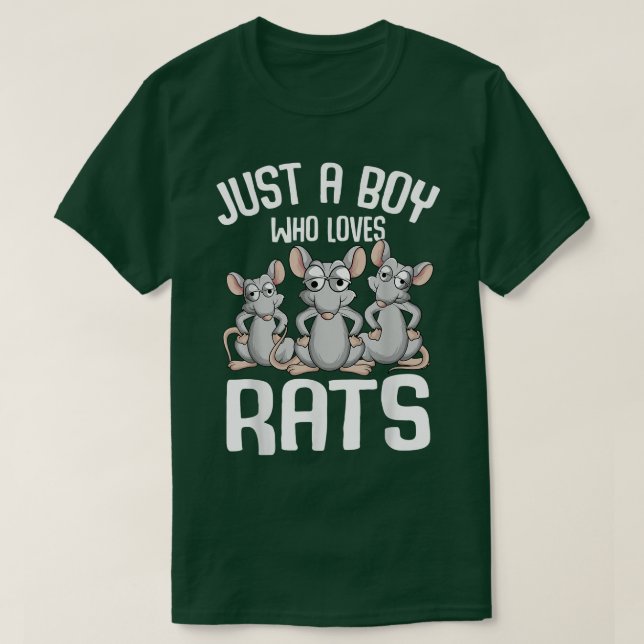 Nur ein Junge, der Lieben Rats Kinder Jungs Rat Lo T-Shirt (Design vorne)
