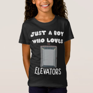 Nur ein Junge, der Lieben Roller gibt Kinderfahrst T-Shirt