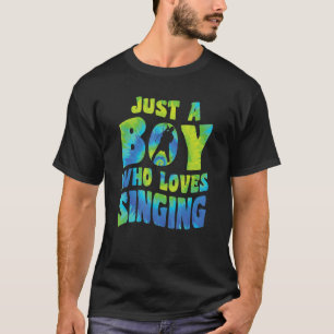 Nur ein Junge, der Lieben singend Sänger Zitat Mus T-Shirt