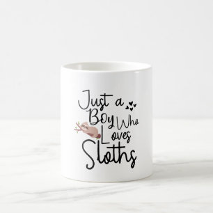 Nur ein Junge, der Lieben Sloths Kaffeetasse