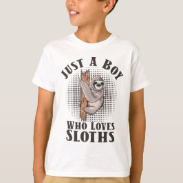 Nur ein Junge, der Lieben Sloths T-Shirt