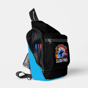 Nur ein Junge, der Lieben surft Crossbody Bag