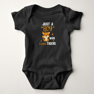 Nur ein Junge, der Lieben Tiger süße Tiere Tiger Baby Strampler