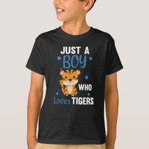 Nur ein Junge, der Lieben Tiger süße Tiere Tiger T-Shirt