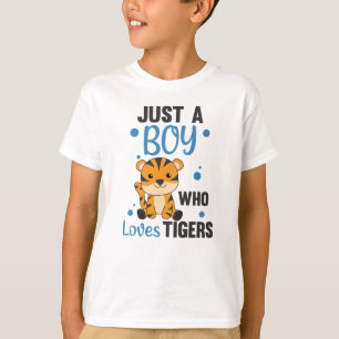 Nur ein Junge, der Lieben Tiger süße Tiere Tiger T-Shirt
