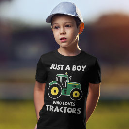 Nur ein Junge, der Lieben Tractors Farm Boys T - S T-Shirt
