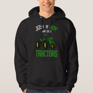 Nur ein Junge, der Lieben trainiert Bauernjunge Ki Hoodie