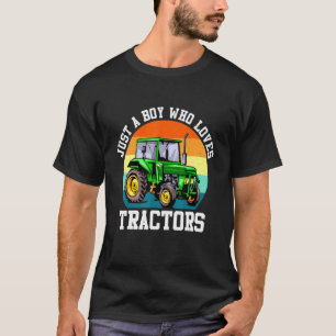 Nur ein Junge, der Lieben Traktoren Niedlich Trakt T-Shirt