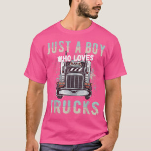 Nur ein Junge, der LKW-Lieben Funny  T-Shirt