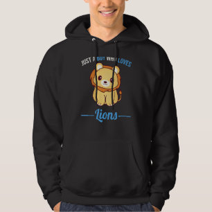 Nur ein Junge, der Löwen Liebe Hoodie