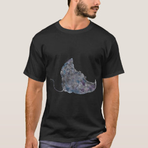 Nur ein Junge, der lustige Katzenwels-Angeln für e T-Shirt