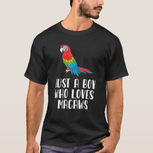 Nur ein Junge, der Macaw Liebe T-Shirt
