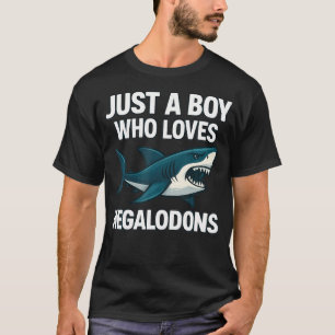 Nur ein Junge, der Megalodons liebt - Wildlife-Hai T-Shirt