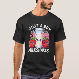 Nur ein Junge, der Milchshakes liebt T-Shirt