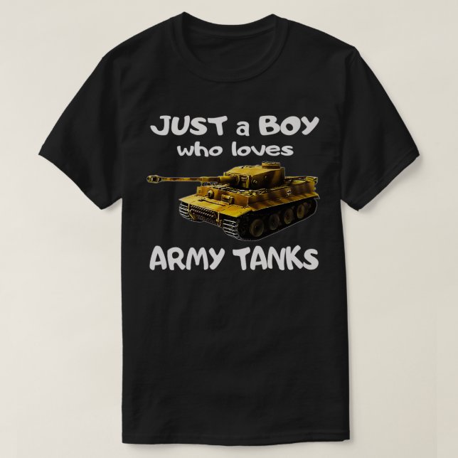 Nur ein Junge, der militärische Lieben tanzt Deuts T-Shirt (Design vorne)